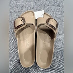 Birkenstock Madrid Big Buckle Eva | Color: Gray Taupe | size: 40